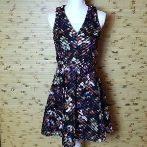 Multi- Colored Skater Dress